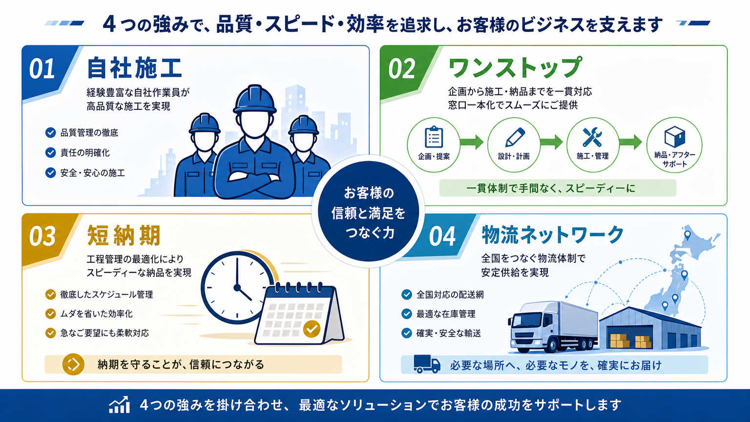 九州の施工対応が選ばれる理由